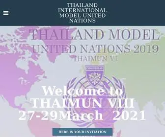 Thaimun.org(THAILAND INTERNATIONAL MODEL UNITED NATIONS) Screenshot