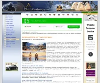 Thairailways.com(Thai Railway) Screenshot