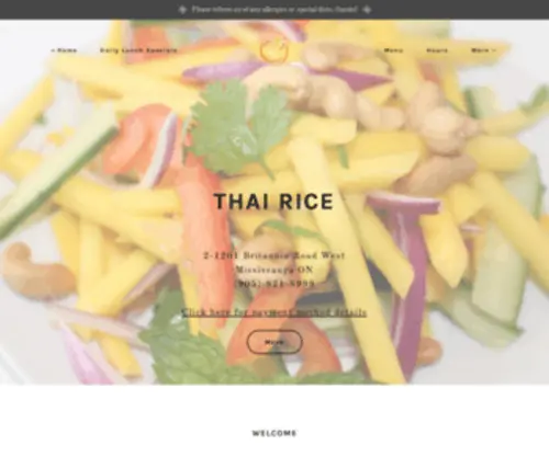 Thairice.ca(Thai Rice) Screenshot