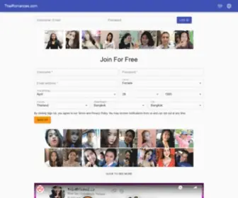 Thairomances.com(Meet Thai girls from all over Thailand at the best Thai dating site) Screenshot