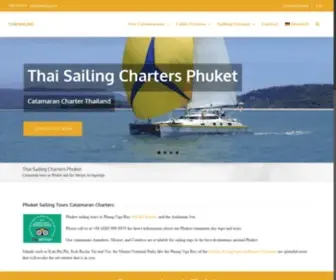 Thaisailing.com(Catamaran Charters Phuket Thailand) Screenshot