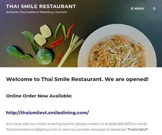 Thaismilevermont.com(Authentic Thai Cuisine in Waterbury) Screenshot