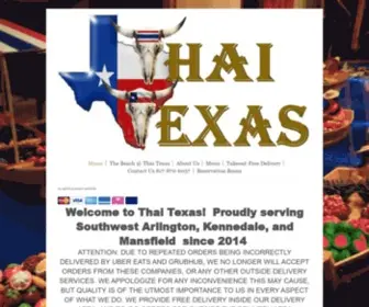 Thaitexas.info(Thai Texas Thai Food Arlington TX Thai Restaurant) Screenshot