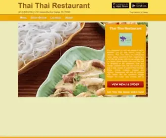 Thaithaidallas.com(Order Thai Food Online Delivery in 75206) Screenshot