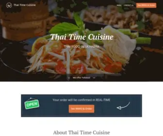 Thaitimecuisine.com(Order Online for Takeout or Book a Table. Here at Thai Time/El Desi Amigo Halal) Screenshot