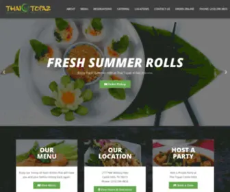 Thaitopaz-Sat.com(San Antonio Thai food restaurant and delivery. Thai Topaz) Screenshot