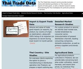 Thaitradedata.com(Thai Trade Data service) Screenshot