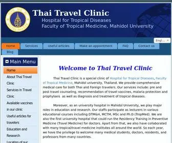 Thaitravelclinic.com(Thai Travel Clinic.com) Screenshot