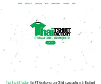 Thaitshirtfactory.com(Shirt Printing Company) Screenshot