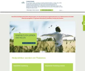 Thalamus.de(Die Thalamus Heilpraktikerschulen: Ausbildung mit Qualität) Screenshot