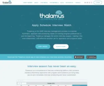 Thalamusgme.com(Thalamus is a comprehensive interview scheduling platform) Screenshot