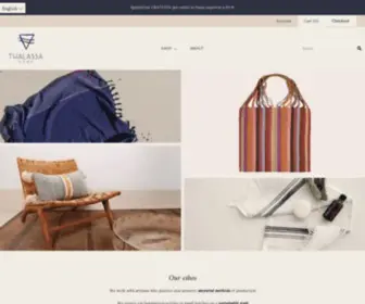 Thalassahome.com(Thalassa Home) Screenshot