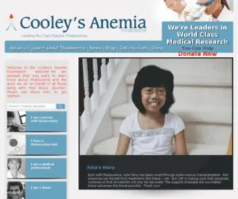 Thalassemia.org(The Cooley's Anemia Foundation) Screenshot