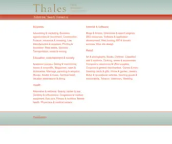 Thalesdirectory.com(Thales Free Directory Web) Screenshot