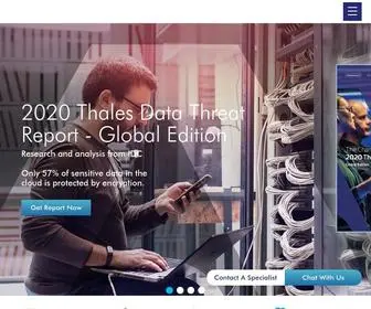 Thalesesecurity.com(Thales eSecurity) Screenshot