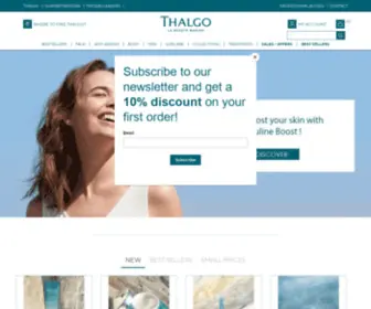 Thalgo-USA.com(Thalgo La Beauté Marine) Screenshot