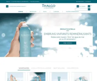 Thalgo.es(Thalgo sitio web oficial) Screenshot