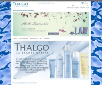 Thalgousa.com(Thalgo America) Screenshot