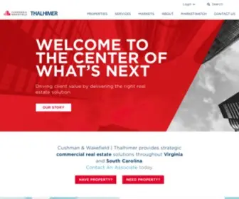 Thalhimer.com(Cushman & Wakefield) Screenshot