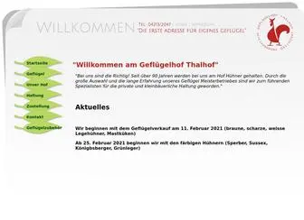 Thalhof.net(Geflügelhof) Screenshot