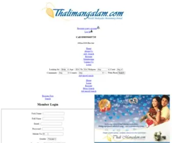 Thalimangalam.com(Kerala matrimony) Screenshot