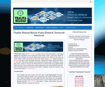 Thalita-Reload.com(Thalita Reload Pulsa Murah) Screenshot