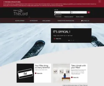 Thalysthecard.com(Choose your language and your country) Screenshot
