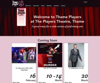 Thameplayers.co.uk(Thame Players) Screenshot