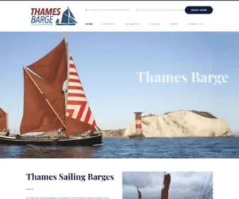 Thamesbarge.org.uk(Thames Barge) Screenshot