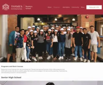 Thames.edu.ph(Thames International) Screenshot