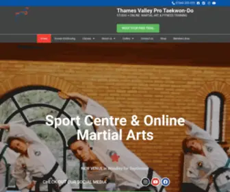 Thamesvalleytaekwondo.com(Taekwondo online training) Screenshot
