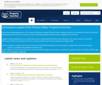 Thameswater-Propertysearches.co.uk(Thames Water Property Searches) Screenshot