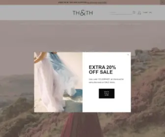 Thandth.com(Modern, luxurious, bridesmaid and bridal dresses) Screenshot