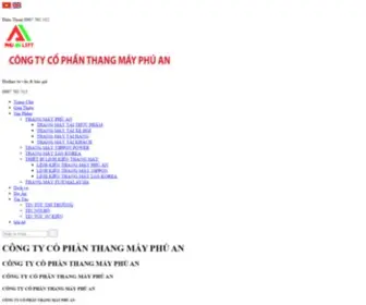 Thangmayphuan.com(Thang máy tải hàng) Screenshot