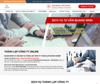 Thanhlapcongtyonline.com(Quang) Screenshot