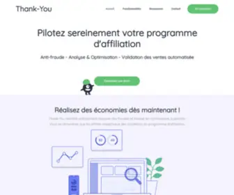 Thank-You.io(Optimisez vos investissements marketing avec Thank) Screenshot