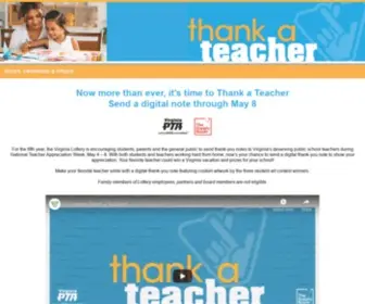 Thankateacherva.com(Thank A Teacher) Screenshot