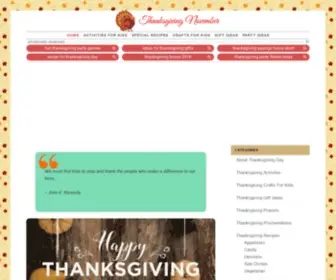 Thanksgivingnovember.com(ThanksgivingFun with Family) Screenshot