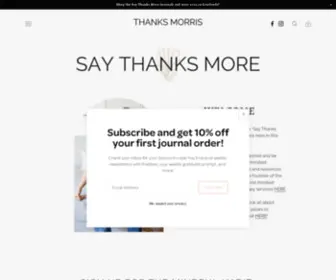 Thanksmorris.com(Say Thanks More) Screenshot