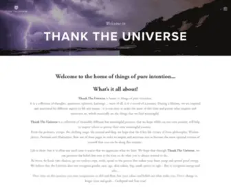 Thanktheuniverse.org(Thank The Universe) Screenshot