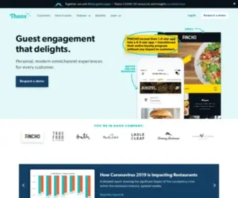 Thanx.com(Loyalty, CRM and Guest Engagement Platform) Screenshot