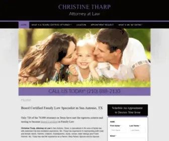 Tharpfamilylaw.com(Christine Tharp) Screenshot