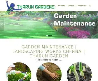 Tharungardens.com(Garden Maintenance) Screenshot