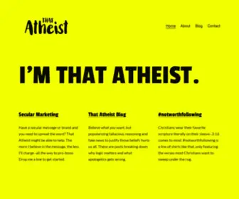 Thatatheist.com(Home of That Atheist) Screenshot