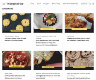 Thatbakergal.com(That Baker Gal) Screenshot