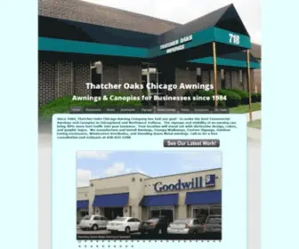 Thatcheroaks.com(Thatcher Oaks Awnings Chicago) Screenshot