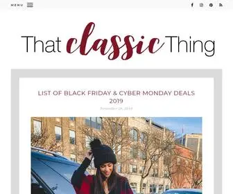 Thatclassicthing.com(That Classic Thing) Screenshot