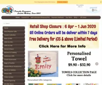 Thatcornershop.com(Specialized in embroidery &amp; printing. Personalised gifts) Screenshot