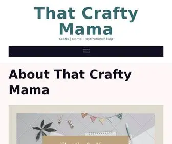 Thatcraftymama.com(Inspirational blog) Screenshot