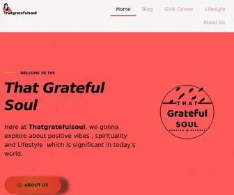 Thatgratefulsoul.com(Positive Vibes and Lifestyle) Screenshot